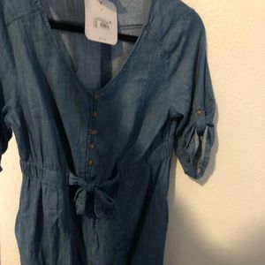 Isabel Denim Maternity Dress